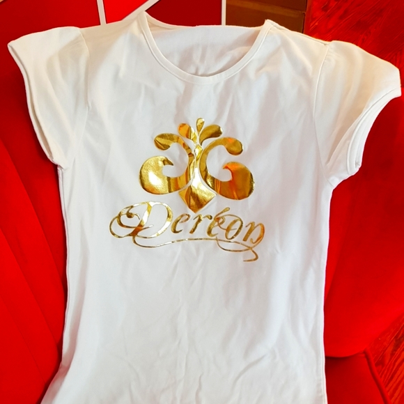 Beyonce Dereon White & Gold T-Shirt - Picture 3 of 5